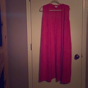 Long sleeveless LulaRoe cardigan